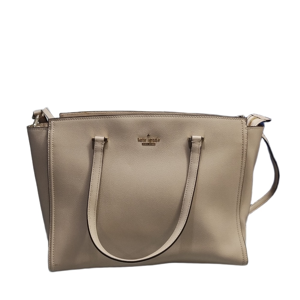 Kate Spade Patterson Drive Geraldine Satchel Bag Womens Brown Pebbled Leather